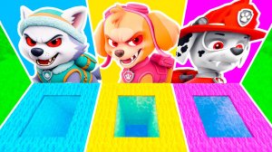 ВЫБЕРИ ПРАВИЛЬНУЮ ЯМУ ПОРТАЛ ЩЕНЯЧИЙ ПАТРУЛЬ EXE в МАЙНКРАФТ ЗОМБАК ЩЕНКИ