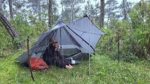 ОДИНОЧНЫЙ КЕМПИНГ В ГУСТОМ ТРОПИЧЕСКОМ ЛЕСУ‼️ РАССЛАБЛЯЮЩИЙ КЕМПИНГ ПОД ПРОЛИВНЫМ ДОЖДЕМ‼️