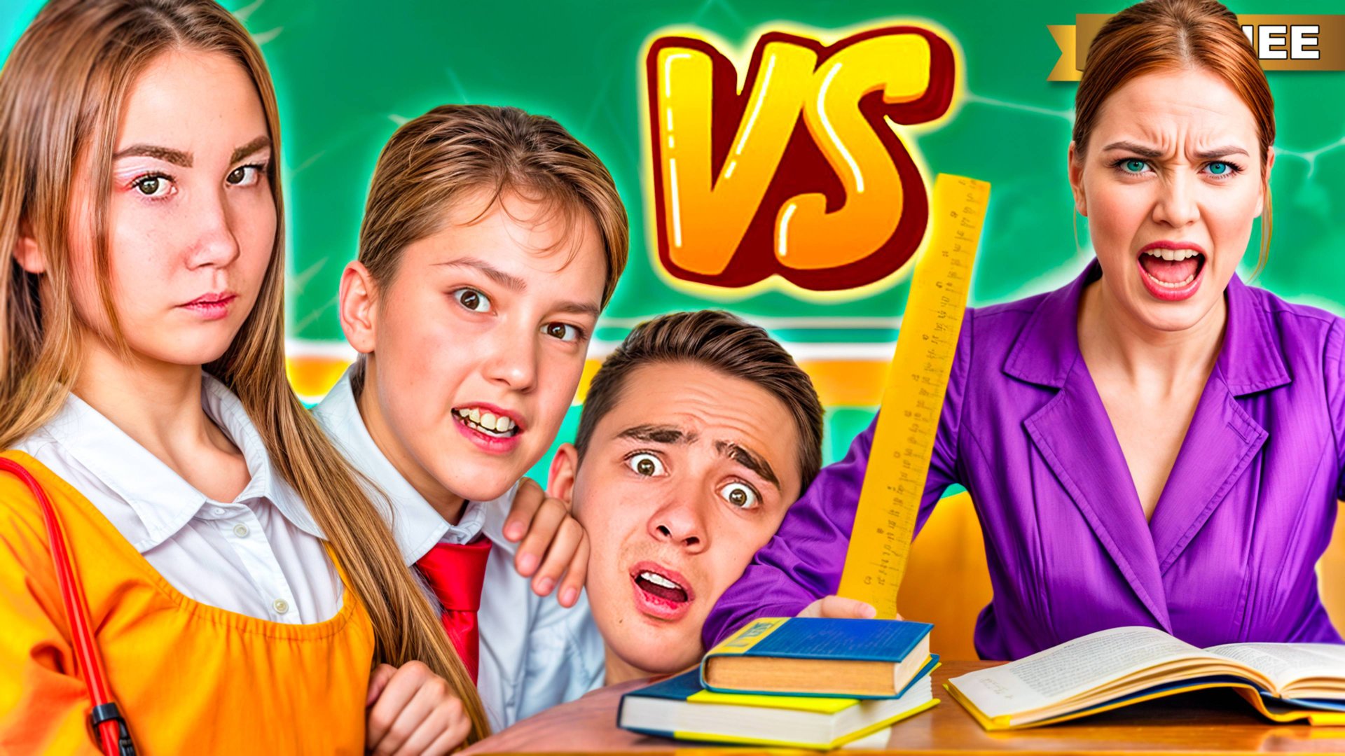 Школьники Vs Училка в ШКОЛЕ !