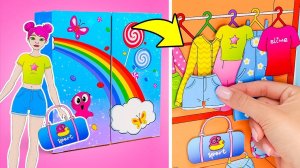 Создаем гардероб для бумажной куклы! Восхитительный модный показ! 😂✨