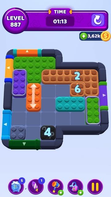 Color Block Jam 887 Уровень смотреть онлайн