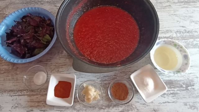 БАЗИЛИКОВЫЙ СОУС БЕЗ УКСУСА НА ЗИМУ!!!
