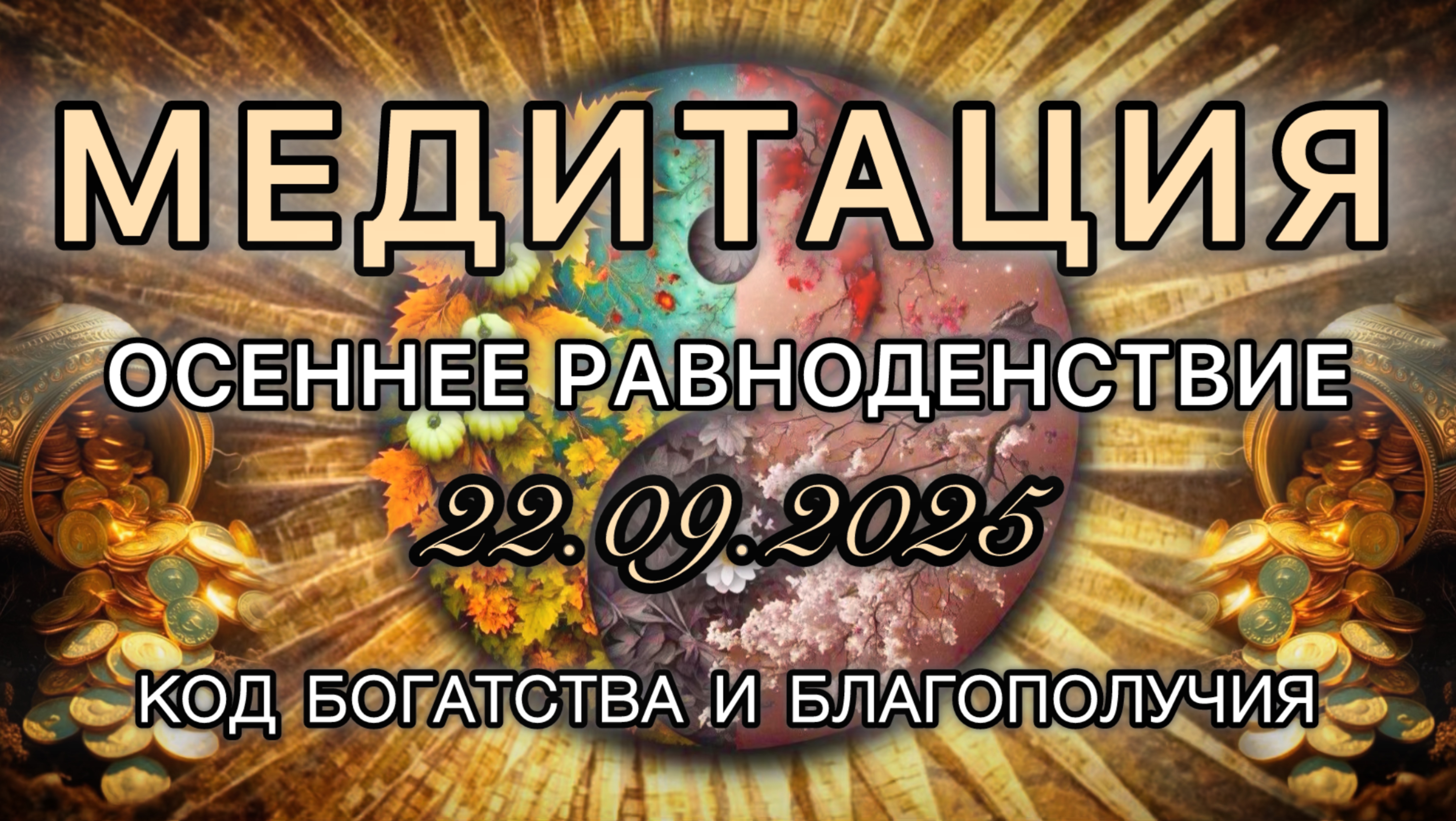 ОСЕННЕЕ РАВНОДЕНСТВИЕ 22.09.2025. Трансформационная МЕДИТАЦИЯ. Богатство и Благополучие.