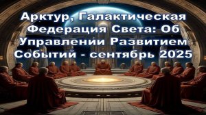 Арктур, Галактическая Федерация Света: Об Управлении Развитием Событий - сентябрь 2025