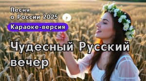 "Чудесный Русский вечер" — песня о красоте родных мест и любви к Родине| Версия караоке
