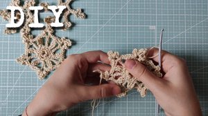 [DIY] Снежинка крючком (вариант 3\3)