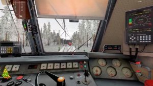 Сценарий RTrainSim «Пассажирская смена в метель».  На ЧС7-236 по маршруту Чернышевск.