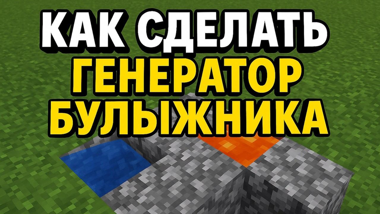 Как сделать безопасный генератор булыжника в Майнкрафте смотреть онлайн