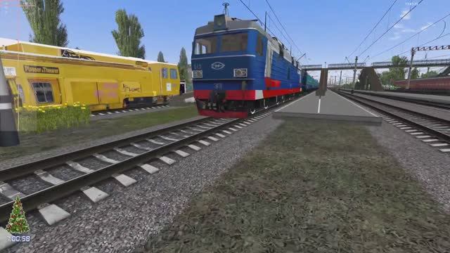 Мультиплеер RTrainSim MaDaDev. Едем бригадой на ЭП1-019 по маршруту Кубань.