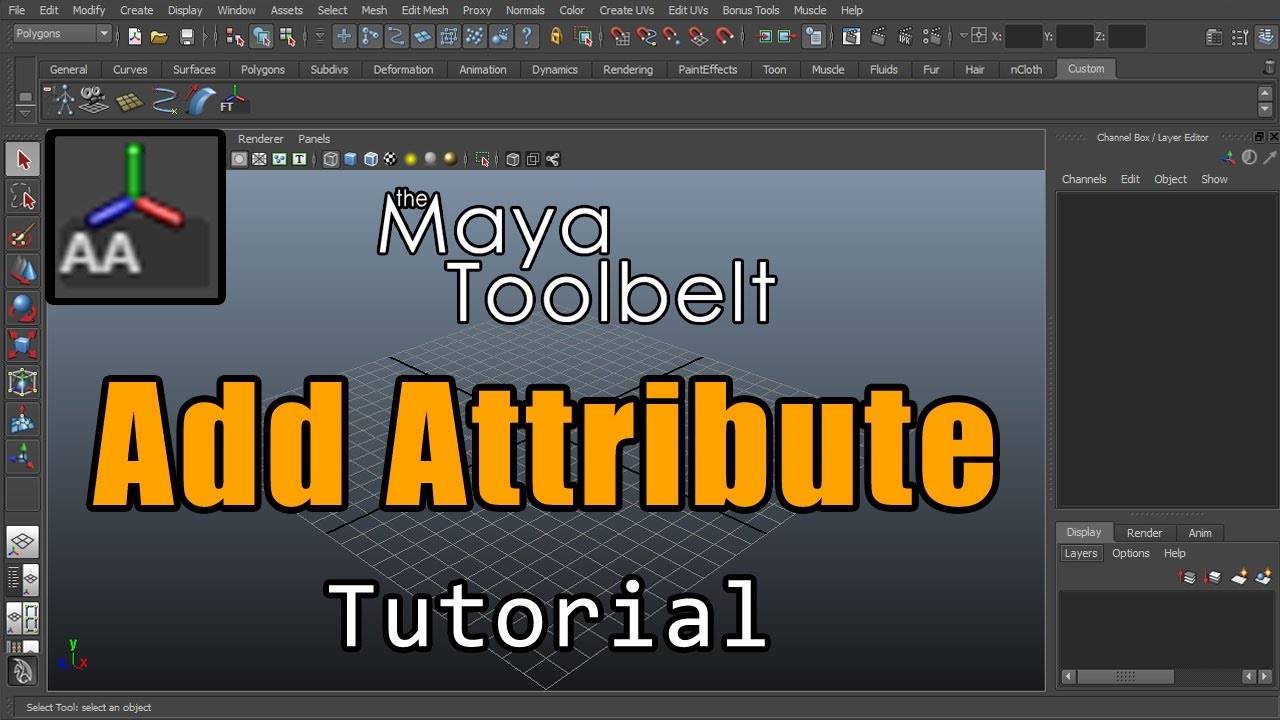 Autodesk Maya - Add Attribute смотреть онлайн