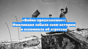 «Война-продолжение»: Финляндия забыла свою историю и вспомнила об агрессии