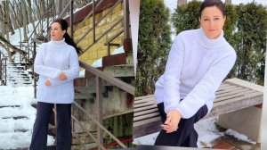 ✨️Роскошный джемпер с горлом "ЗИМА НА ЮГЕ"✨️Экспресс МК ✨️