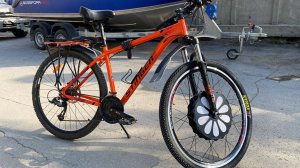 Обзор и тест мотор колеса для велосипеда - Smart Eco Koleso. Электровелосипед за 5 минут!