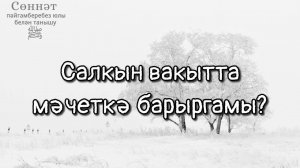 Салкын вакытта мәчеткә барыргамы? | Рамил Гәйнетдинов