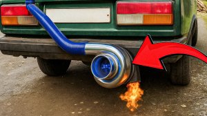 Разгон ВЫХЛОПНОЙ СИСТЕМЫ с помощью ТУРБИНЫ – ЧТО БУДЕТ?