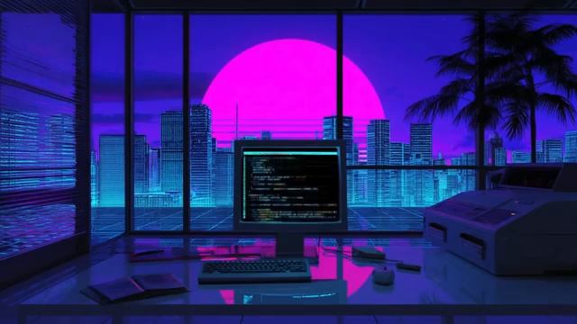 Synthwave Coding Mix – Feels Like TERMINAL 1987 Never Closed