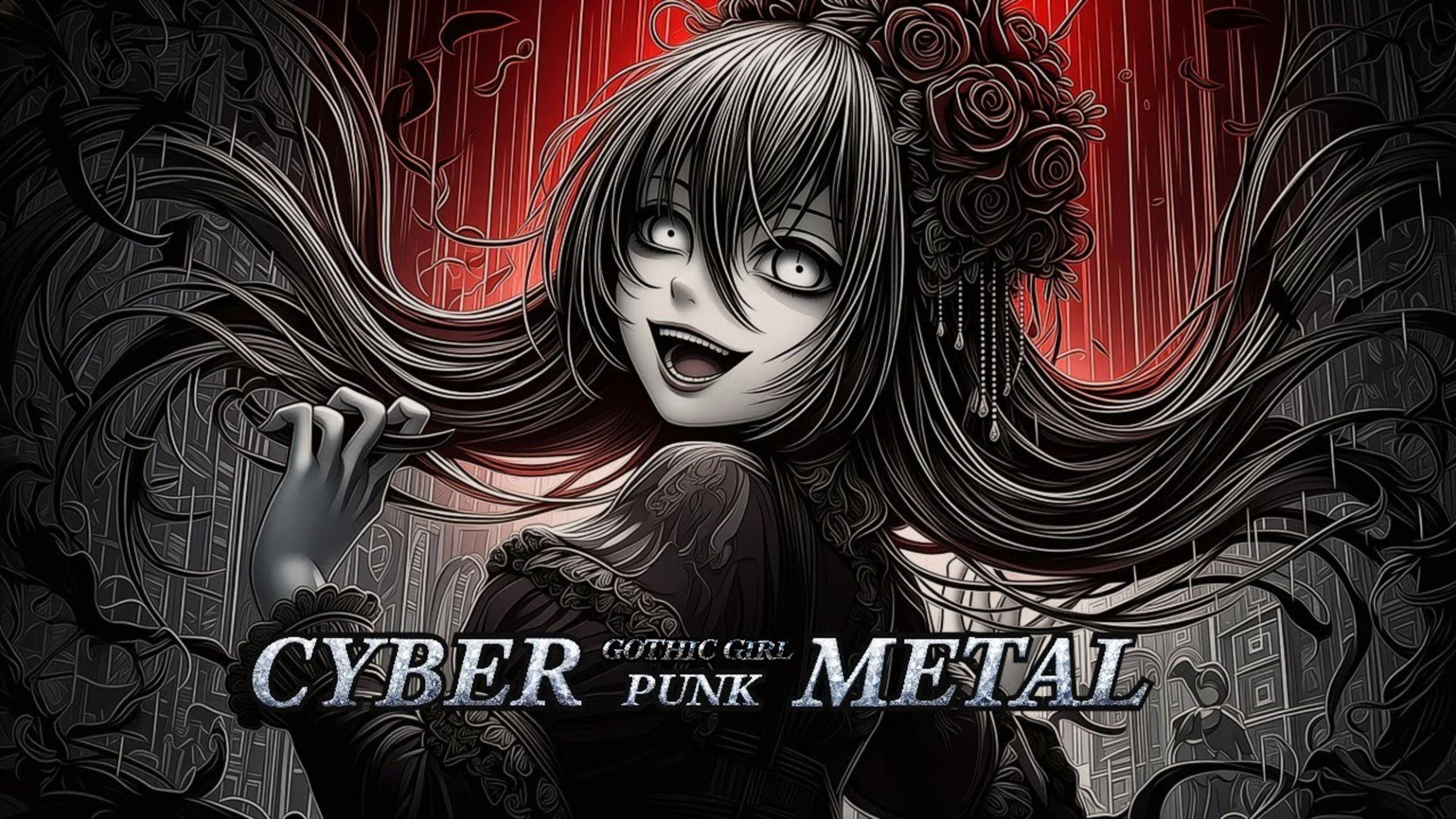 Dark Gothic Girl Cyberpunk Glitch Metal Study Work Focus Music [get-speed.com] смотреть онлайн