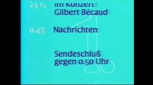 Программа передач Телевидения на вечер перед уходом 1-й программы на дневной перерыв