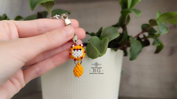 Мастер-класс Кругляш Лиса из Бисера/Бисероплетение для начинающих