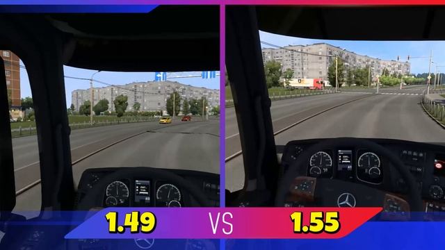 Euro Truck Simulator 2 ver.1.55 vs 1.49 смотреть онлайн
