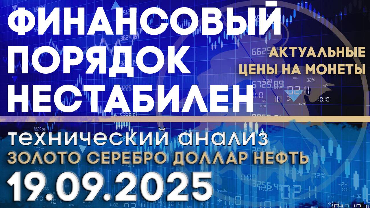 Финансовый порядок. Итоги заседания ФРС. Анализ рынка золота, серебра, нефти, доллара 19.09.2025 г смотреть онлайн