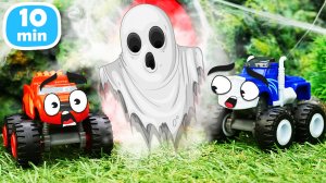 Призрак на дороге!   Вспыш и Крушила в опасной гонке!