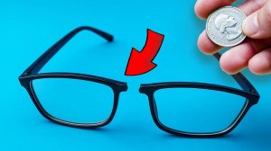 Оригинальный способ починить сломанные очки и вернуть им первозданный вид! Просто Клей и цемент!