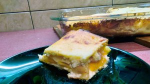 Творожная запеканка с тыквой и яблоками