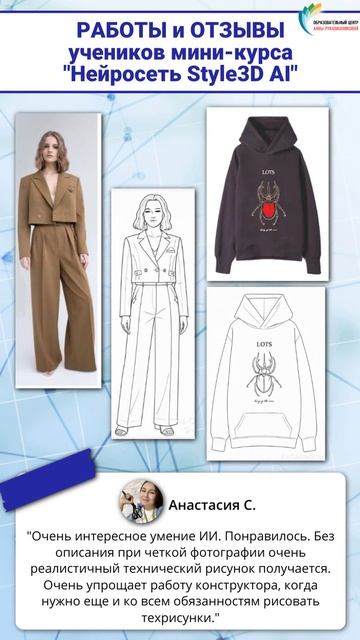 🤩 Посмотрите, какие результаты уже показывают наши ученики мини-курса по нейросети Style3D AI!