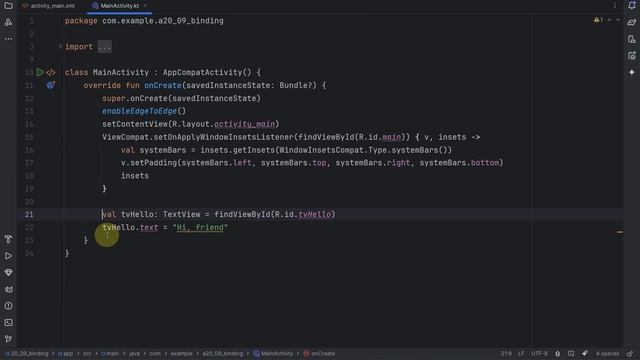 Android Studio FindViewById