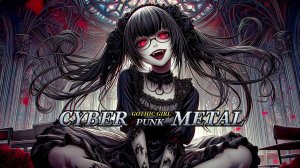 Dark Gothic Girl – Cyberpunk Glitch Metal | Study & Focus Music (Instrumental, No Lyrics)
