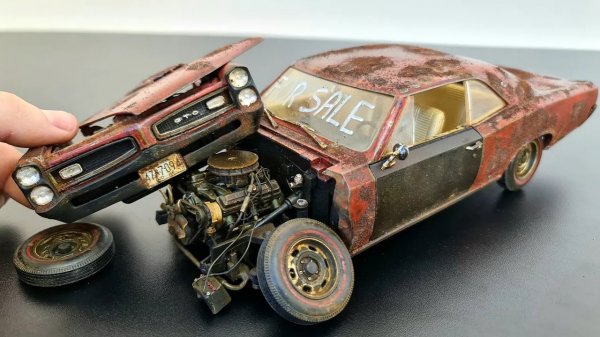 Pontiac GTO 1966 РЕСТАВРАЦИЯ МОДЕЛЬКИ АВТО