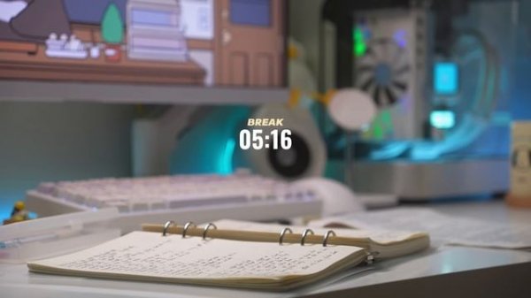 4-HOUR STUDY WITH ME | Ambient ver.🍃, Fire Crackle | Pomodoro 50-10 | Late night🌙