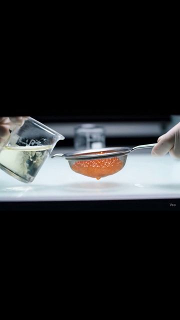 Готовлю "Икру" для кота 🐟 Молекулярная кухня для гурмана | Cat Caviar #shorts #michelinstar