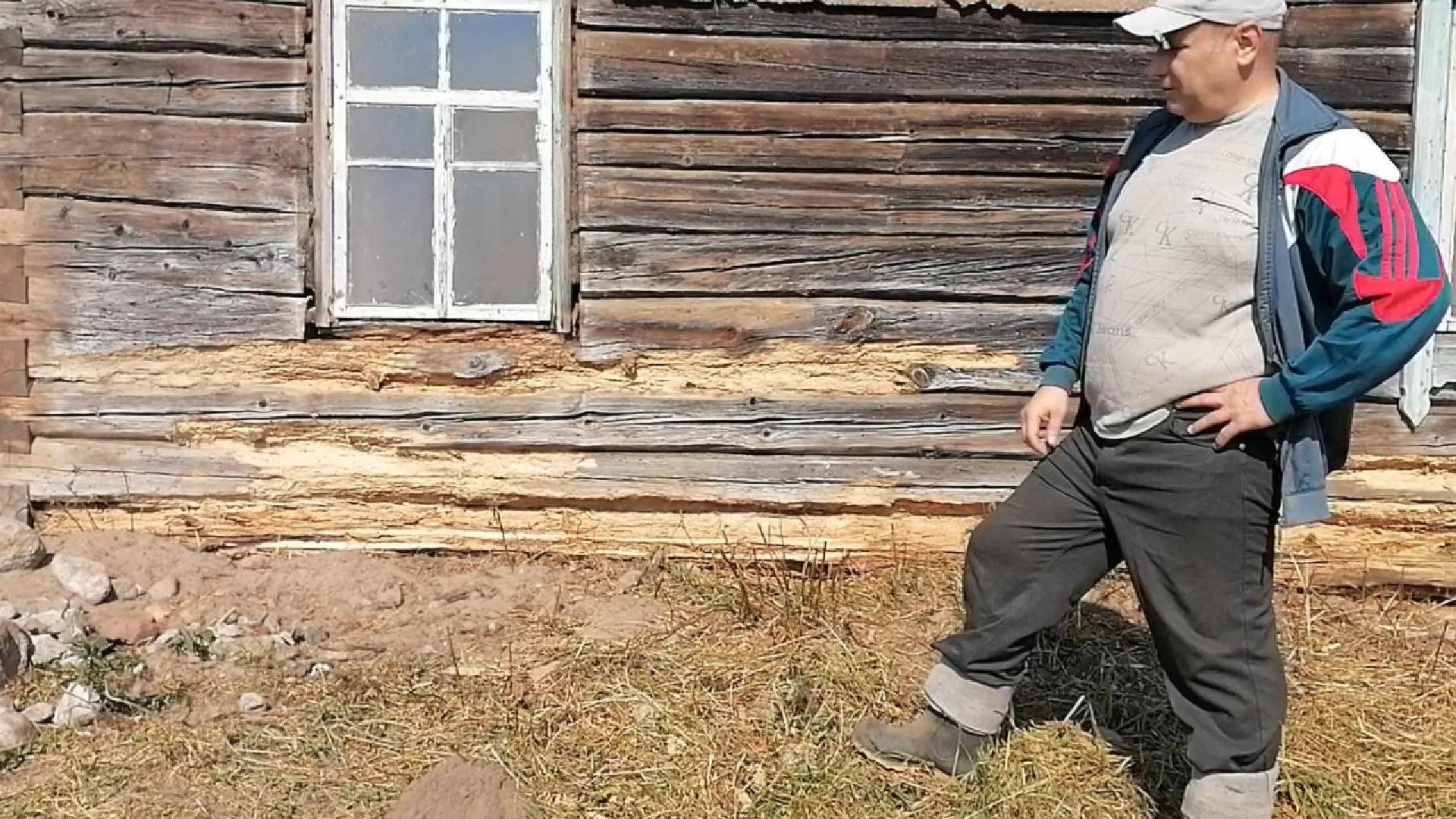 Снимаем труху, обработка внешних стен антисептиком #ремонт_стен_собственными_руками