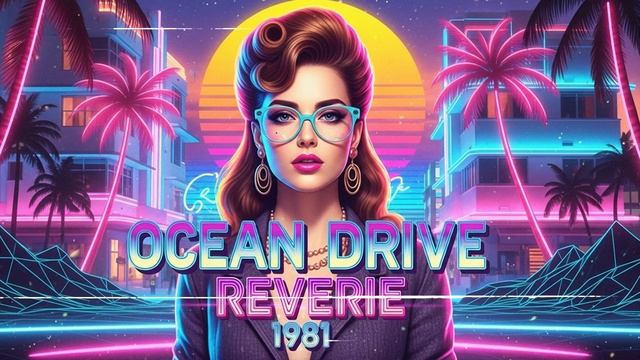 Synthwave Drift On Golden Waters