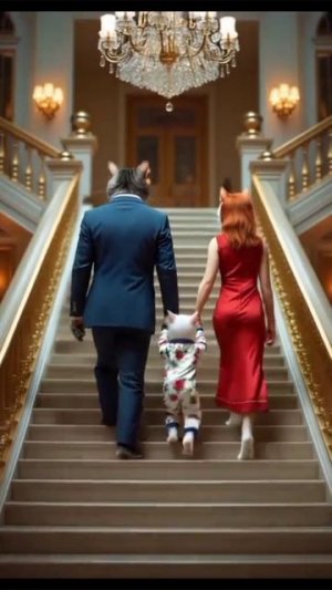 Счастливая семья. #мультик #заработок #нейросеть #рекомендация #лайки #заработоконлайн