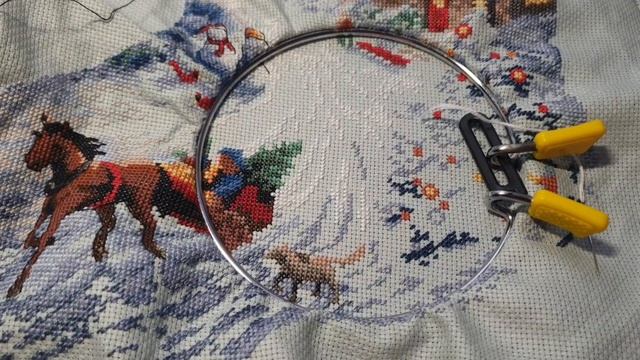 Вышиваю носок от Dimensions // серия 4 сентябрьских заданий смотреть онлайн