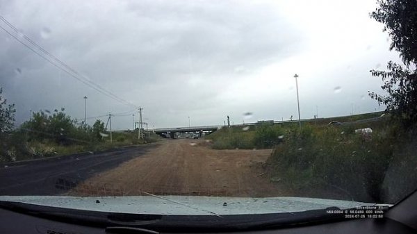 Дорога на страусиную ферму город Пермь деревня Заосиново Дороги Перми ROADCONTROL159