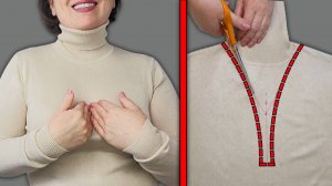 Секретный приём: Как превратить тесную горловину в аккуратный V-вырез