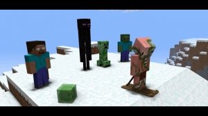 Лыжи | Школа Майнкрафт | Анимация Майнкрафт