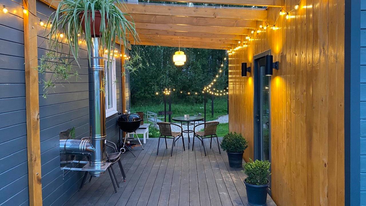 Гостевой каркасный дом 6х3 м ГОТОВ! Обзор проекта. смотреть онлайн