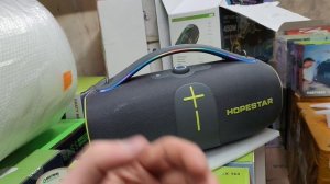 Какую портативную колонку купить для дома , для частного дома ? Колонка Hopestar A86 450 Ватт серая