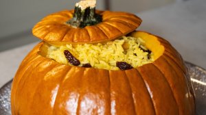 Сладкий плов в тыкве. Вкус детства.