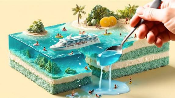 АСМР СЛАДОСТЬ! 🍰 ЦЕЛЫЕ МИРЫ ИЗ ТОРТИКОВ! СМОТРИМ УНИКАЛЬНУЮ ВИЗУАЛИЗАЦИЮ СО СЦЕНАМИ В СЛАДОСТЯХ!