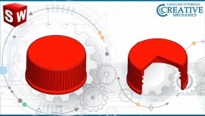 Крышка ПЭТ бутылки в Solidworks