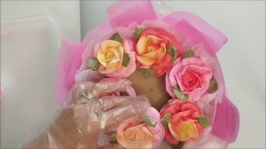 Проще не бывает!🌹 7 роз и ничего лишнего! 💐 #зефир #зефирныебукеты #зефирныецветы