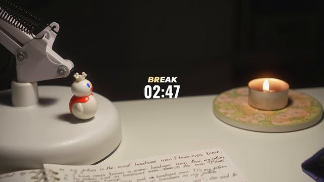 2 часа StudyWithMe ｜ Ambient Ver.🍃, Fire Crackle 🔥｜ Pomodoro 25-5 ｜ Late Night🌙