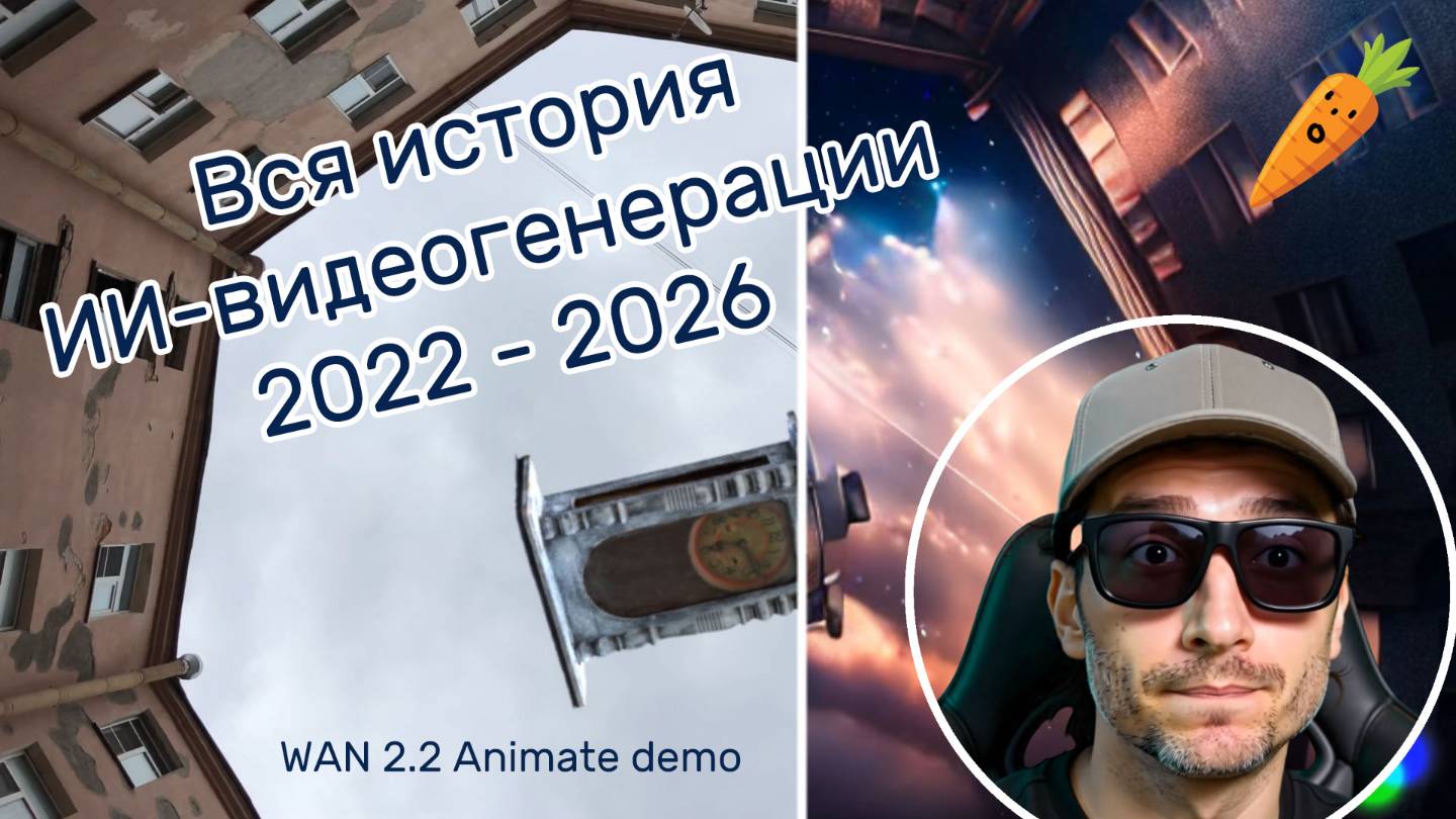 Вся история ИИ в видеоклипах (WAN 2.2 Animate Demo)