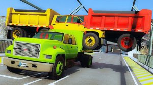 Машинки прыгают с трамплина и разбиваются | Мультфильмы для детей - Сборник № 166 🚔 Мир машинок 🚔